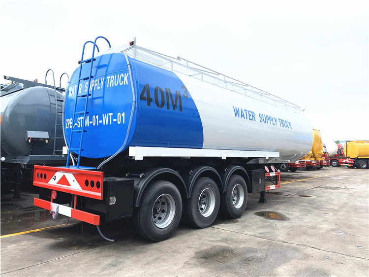 3 Axles 40000L Water Tank Semi Trailer