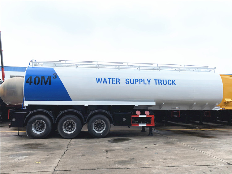 3 Axles 40000L Water Tank Semi Trailer