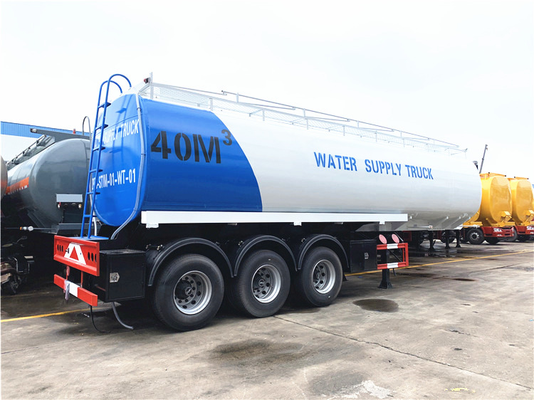 3 Axles 40000L Water Tank Semi Trailer