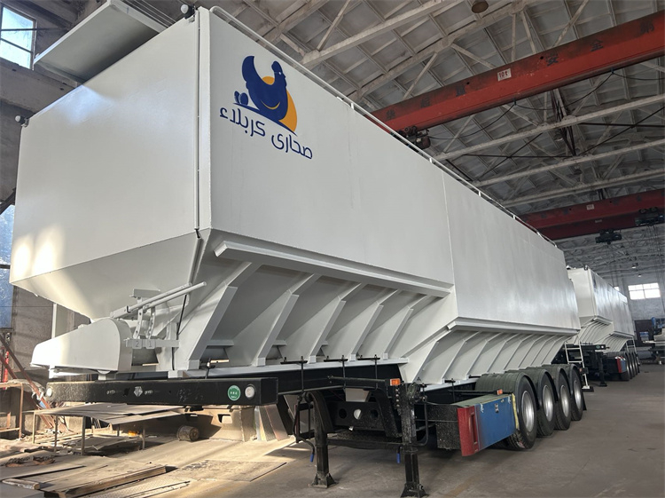 4 Axles 60m3 Aluminum Alloy Bulk Feed Tank Semi-trailer