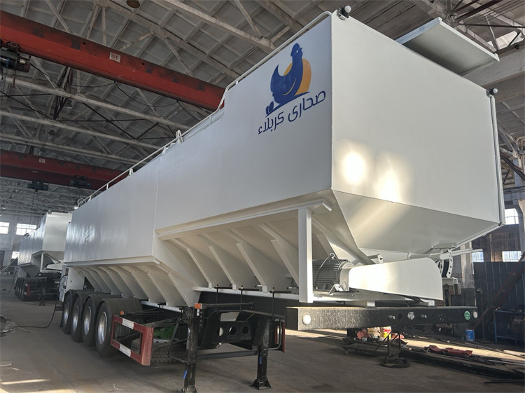 4 Axles 60m3 Aluminum Alloy Bulk Feed Tank Semi-trailer