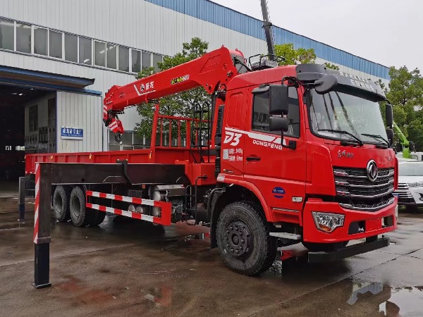 Dongfeng 6x4 Lorry Truck Mounted Crane