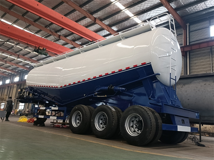 3 Axles 45m3 Bulk Cement Transport Truck Trailer