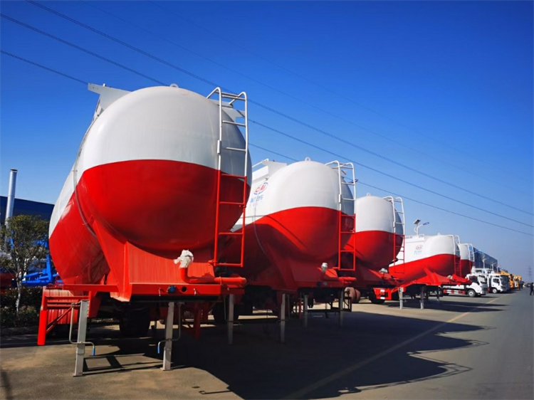 3 Axles 35cbm Bulk Cement Carrier Tank Trailer